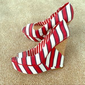 Gianni Bini Striped Wedge